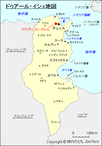ドゥアール・イシェ地図