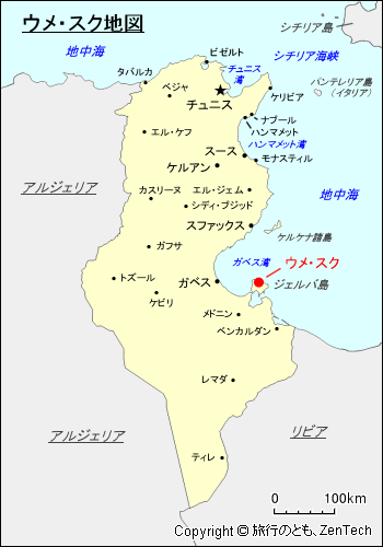 ウメ・スク地図
