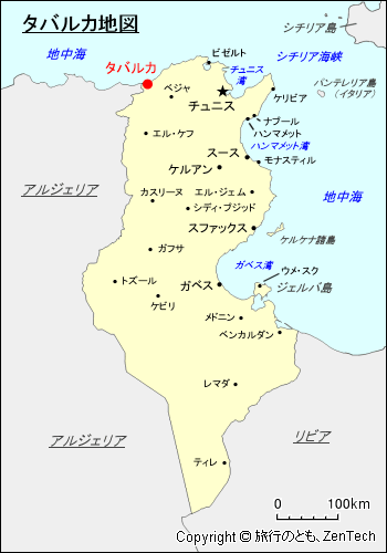 タバルカ地図