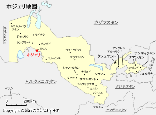 ホジェリ地図