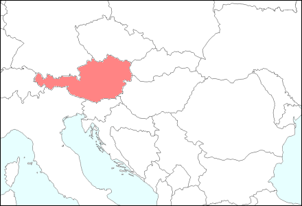 中央ヨーロッパにおけるオーストリアの位置