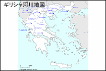 ギリシャ河川地図