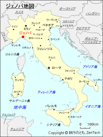 ジェノバ地図