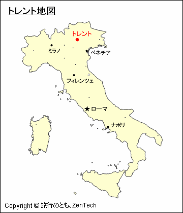 イタリアにおけるトレント地図