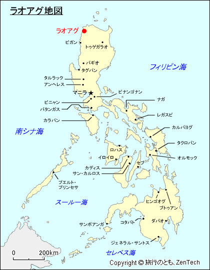 ラオアグ地図