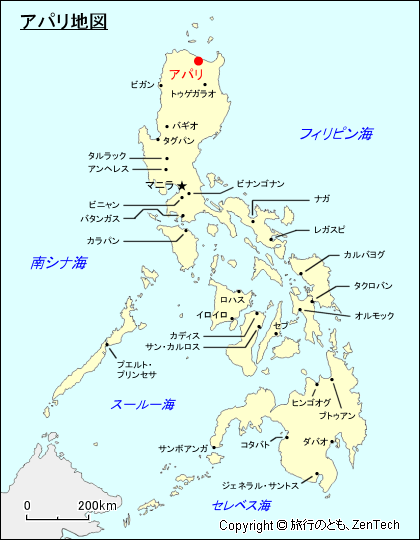 アパリ地図