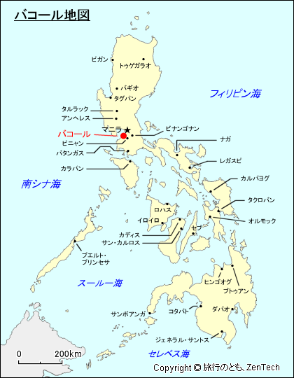 バコール地図