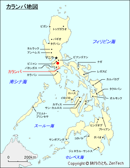 カランバ地図