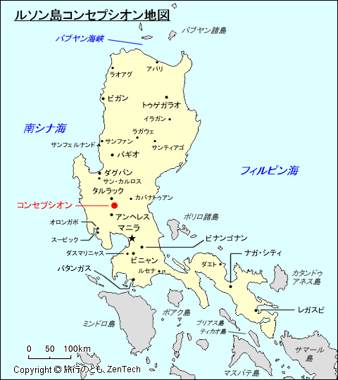 ルソン島コンセプシオン地図