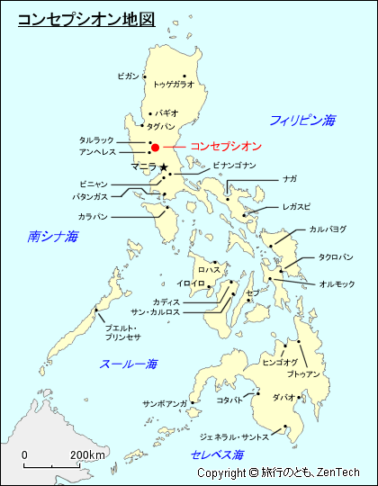 コンセプシオン地図