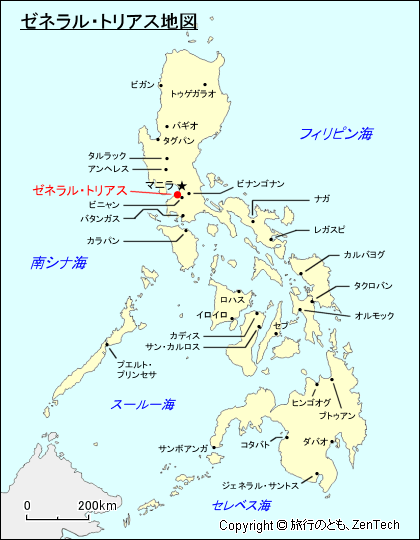 ゼネラル・トリアス地図