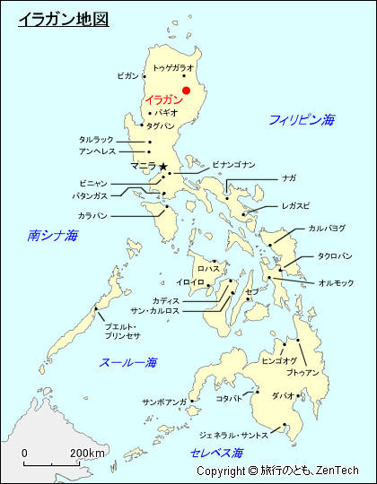 イラガン地図