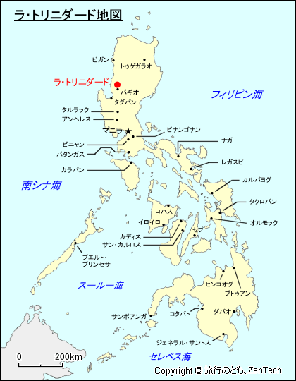 ラ・トリニダード地図