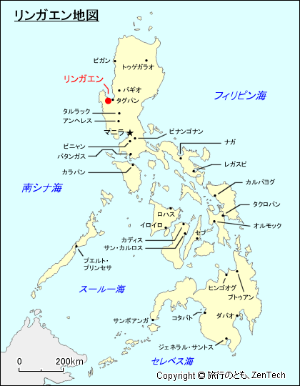 リンガエン地図