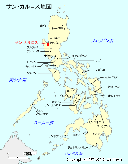 サン・カルロス地図