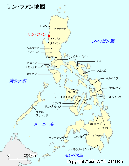 サン・ファン地図