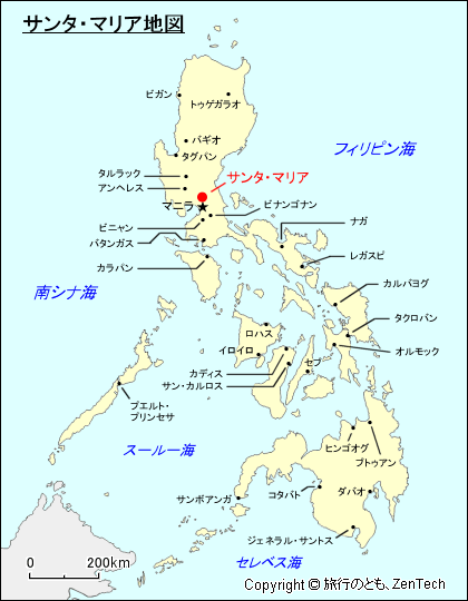 サンタ・マリア地図