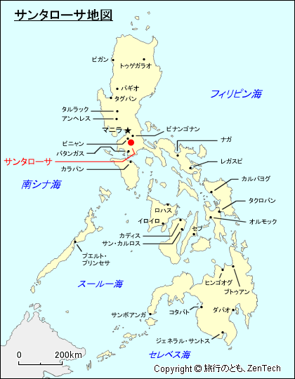 サンタローサ地図