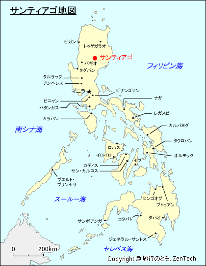 サンティアゴ地図