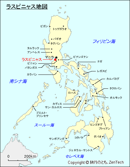 ラスピニャス地図