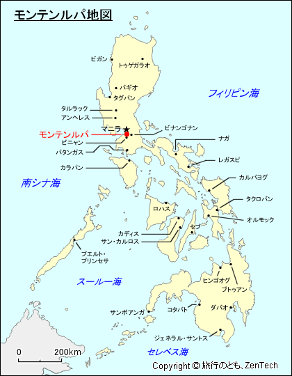 モンテンルパ地図