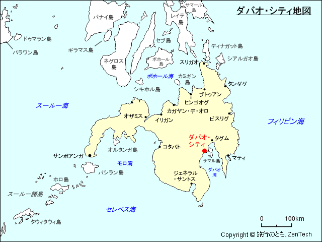 ダバオ・シティ地図