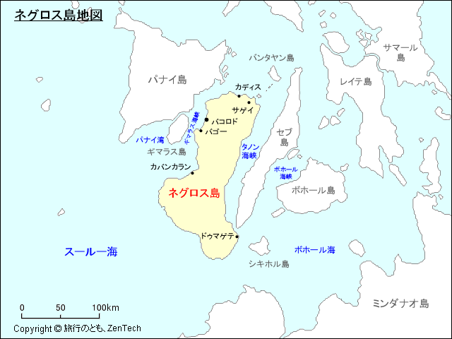 ネグロス島地図