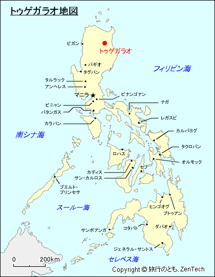 トゥゲガラオ地図