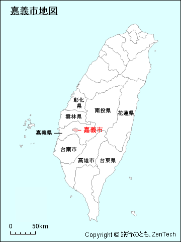 嘉義市地図