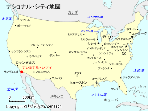 ナショナル・シティ地図