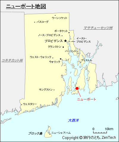 ニューポート地図