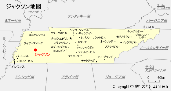 ジャクソン地図