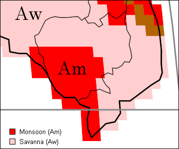 Cambodia Climate Map