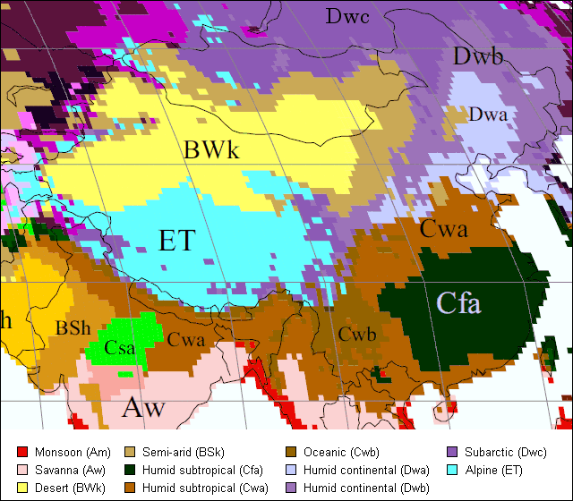 China Climate Map