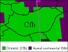 Hungary Climate Map