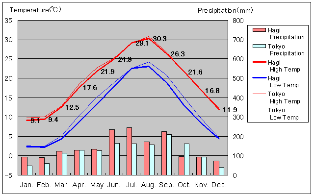 Hagi Temperature Graph