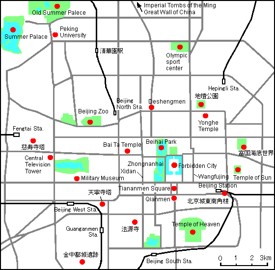 Map of Beijing