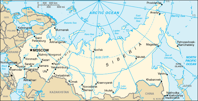 Map of Russia