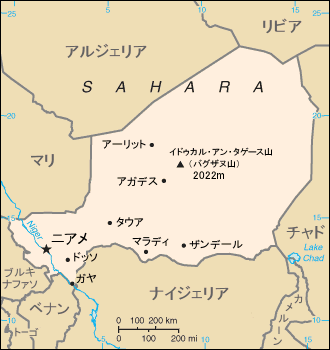 ニジェール地図