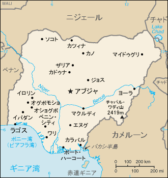 ナイジェリア地図