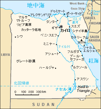 エジプト地図 旅行のとも Zentech