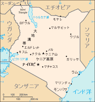 ケニア地図