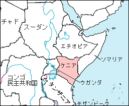 ケニア白地図