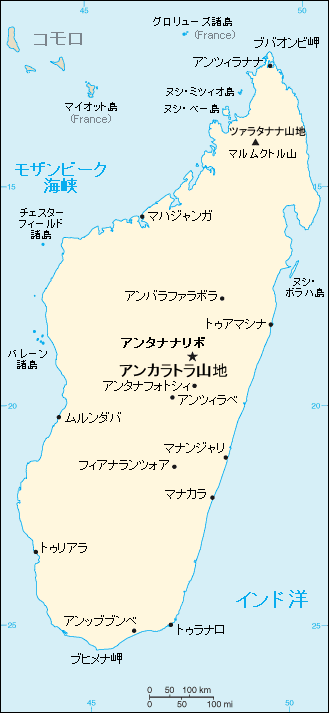 マダガスカル地図