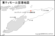 東ティモール空港地図