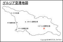 ジョージア空港地図