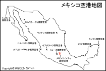 メキシコ空港地図