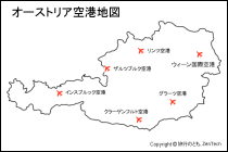 オーストリア空港地図