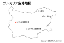 ブルガリア空港地図