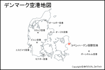 デンマーク空港地図